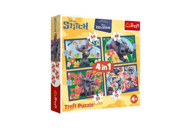 Trefl Puzzle - Lilo & Stitch: Dovolená na Havaji - 35, 48, 54 a 70 dílků