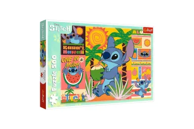 Trefl Puzzle - Prázdniny se Stitchem - 500 dílků