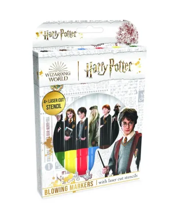 Teddies Harry Potter - Fixy foukací 6 ks se šablonami