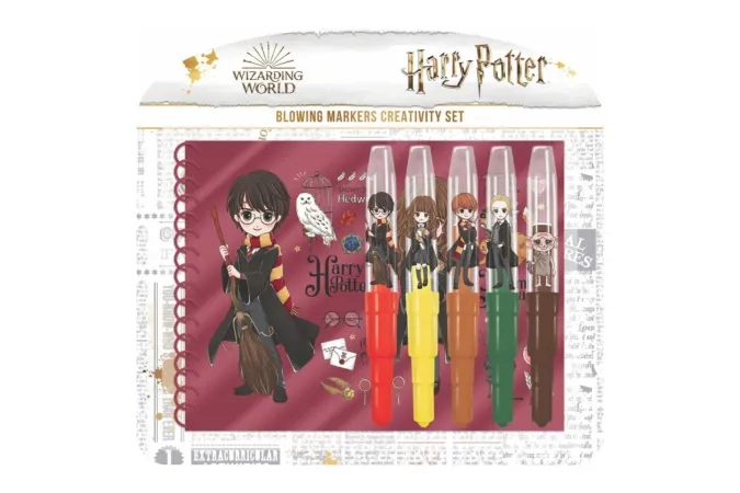 Teddies Harry Potter - Fixy foukací 5 ks - s notesem