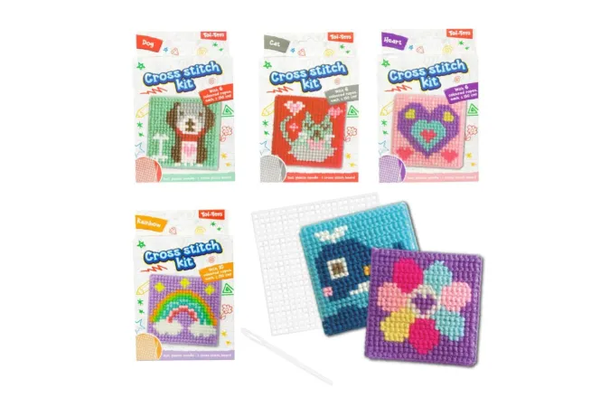 Teddies Vyšívání křížkovým stehem - mix druhů