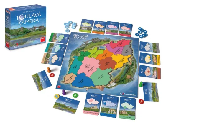 Dino Toulavá kamera - rodinná společenská hra