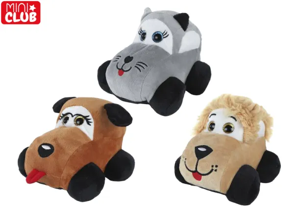 Mikro trading Mini Club - Auto zvířátko plyšové - 15 cm - 3 druhy