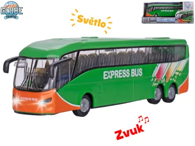 Mikro trading Kids Globe Traffic - Autobus - 18,5 cm - zpětný chod - na baterie
