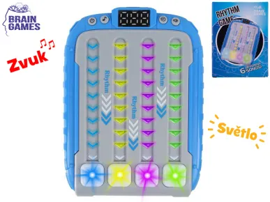 Mikro trading Brain Games - Rytmická hra se světlem a zvukem - 15 cm