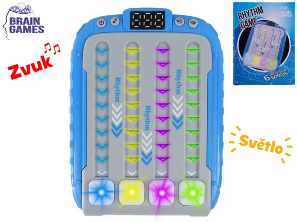 Mikro trading Brain Games - Rytmická hra se světlem a zvukem - 15 cm