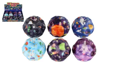 Teddies Míček skákací pěnový - Vesmír - 7 cm - 6 barev