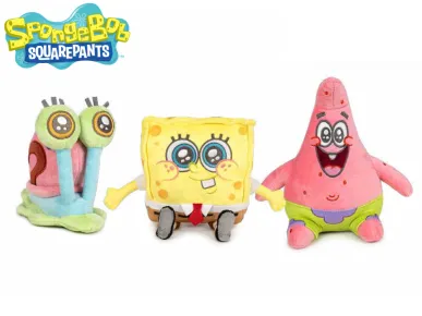 Mikro trading SpongeBob - plyšová roztomilá postava - 21 cm - 3 druhy