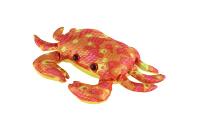 Teddies Krab plněný pískem - 770 g - mačkací antistresový látka - 21 cm