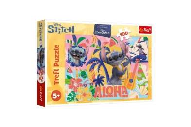 Trefl Puzzle - Stitch a přátelé v akci - 100 dílků