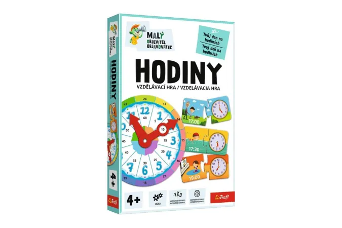 Trefl Malý objevitel: Hodiny - vzdělávací společenská hra