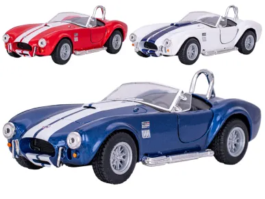Mikro trading Sestavený kovový model auta Kinsmart Shelby Cobra 427 1965 - 13 cm - na zpětný chod