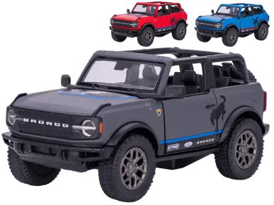 Mikro trading Sestavený kovový model auta Kinsmart Ford Bronco 2022 - 13 cm - na zpětný chod