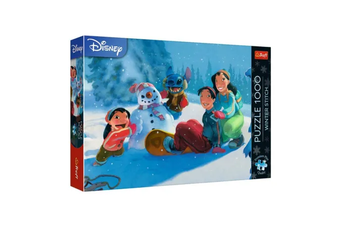 Trefl Puzzle Premium Plus - Zima se Stitchem - 1000 dílků