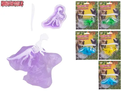 Mikro trading Dinoworld - Kostra dinosaura se slizem - 6 druhů