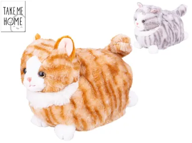 Mikro trading Take Me Home - Kočka plyšová - 25 cm - ležící