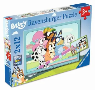 Ravensburger Puzzle - Bluey na hřišti - 2 x 12 dílků