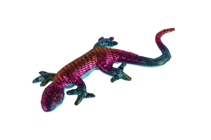 Teddies Ještěrka plněná pískem - 220 g - mačkací antistresová látka - 26 cm