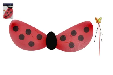 Teddies Křídla beruška s hůlkou