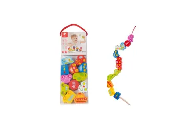 Teddies Provlékačka - Navlékačka dopravní prostředky - dřevěná - 13 ks