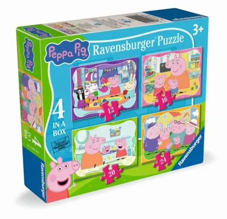 Ravensburger Puzzle - Prasátko Peppa 4v1 - 12, 16, 20 a 24 dílků