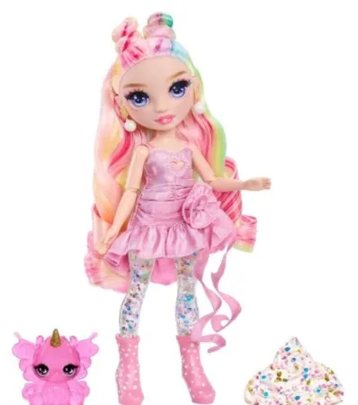 MGA Rainbow High - Panenka se slizem a třpytkami - Bella (pink)