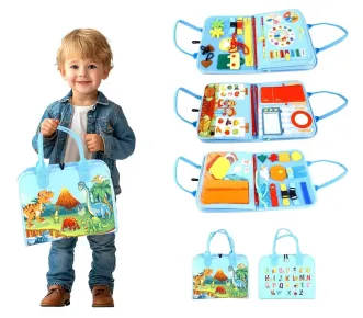 2Kids Toys Senzorická busy kniha - Dinosauři 3