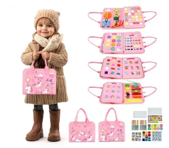 2Kids Toys Senzorická busy kniha - Jednorožec 3