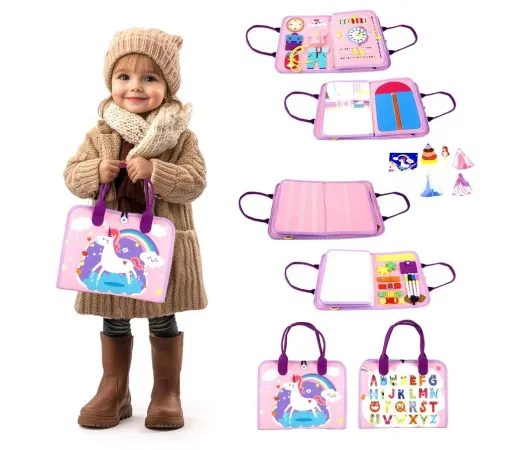 2Kids Toys Senzorická busy kniha - Jednorožec 2