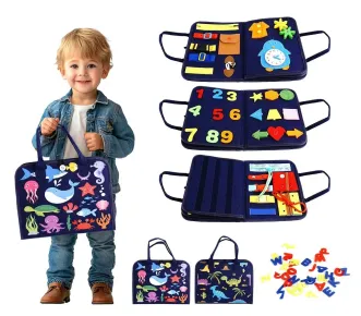 2Kids Toys Senzorická busy kniha Vodní - Dino svět