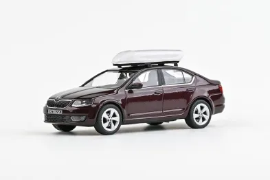 Abrex Škoda Octavia III (2012) - Rosso Brunello Metalíza (s boxem)