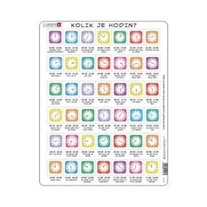 Dino Puzzle EDU - HODINY - 42 dílků