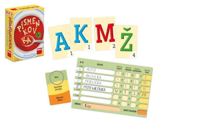 Dino PÍSMENKOVKA - cestovní společenská hra