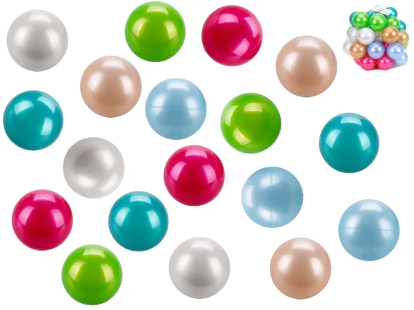 Mikro trading Míčky do hracích koutů - 40 ks - perleťová