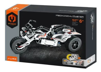 iM.Master Stavebnice Mechanical Master - Motorka na zpětné natažení - 198 dílků