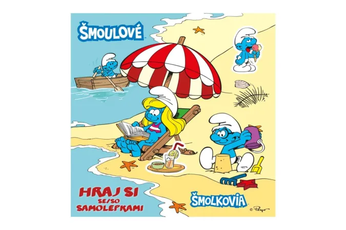 Akim Samolepkové obrázkové album - Šmoulové - Hraj si se samolepkami