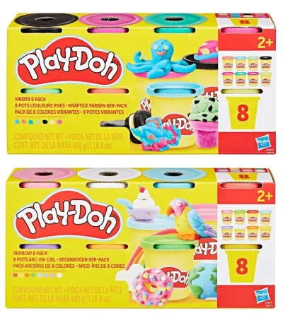 Hasbro Play Doh - 8 ks kelímků V2 - mix druhů