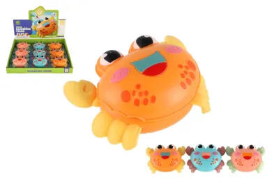 Teddies Krab - zmáčkni a jeď - 11 x 8 cm - na zpětné natažení