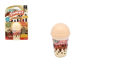 Teddies Sliz - hmota Slimy Sweet Flaffuccino - 120 g v kelímku