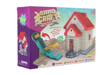 Teddies Stavebnice - Dům s pískem s doplňky