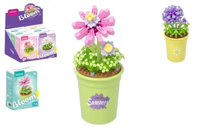 KOCO Stavebnice mini - Květina v květináči - 6 druhů