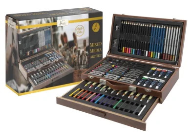 Mac Toys Velký dřevěný kreativní kufřík