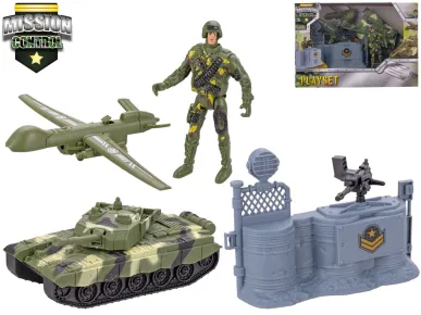 Mikro trading Mission Control tank - 18,5 cm - s doplňky