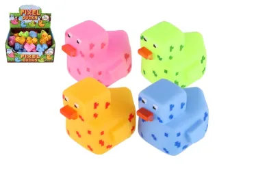 Teddies Kačenka pixel do vany - 5 x 7 cm - 4 barvy