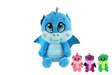 Teddies Dráček baby plyšový - 12 x 19 cm - 4 barvy