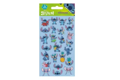 Teddies Lilo a Stitch - Samolepky modré - 25 ks ve fólii