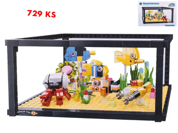 Mikro trading Stavebnice AKVÁRIUM - 729 dílků