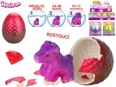 Mikro trading Unicorn - Jednorožec líhnoucí a rostoucí s diamantem- mix druhů
