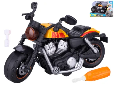 Mikro trading Motorka závodní šroubovací - 22 cm - na setrvačník