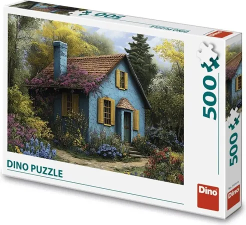 Dino Puzzle - Modrý domeček - 500 dílků